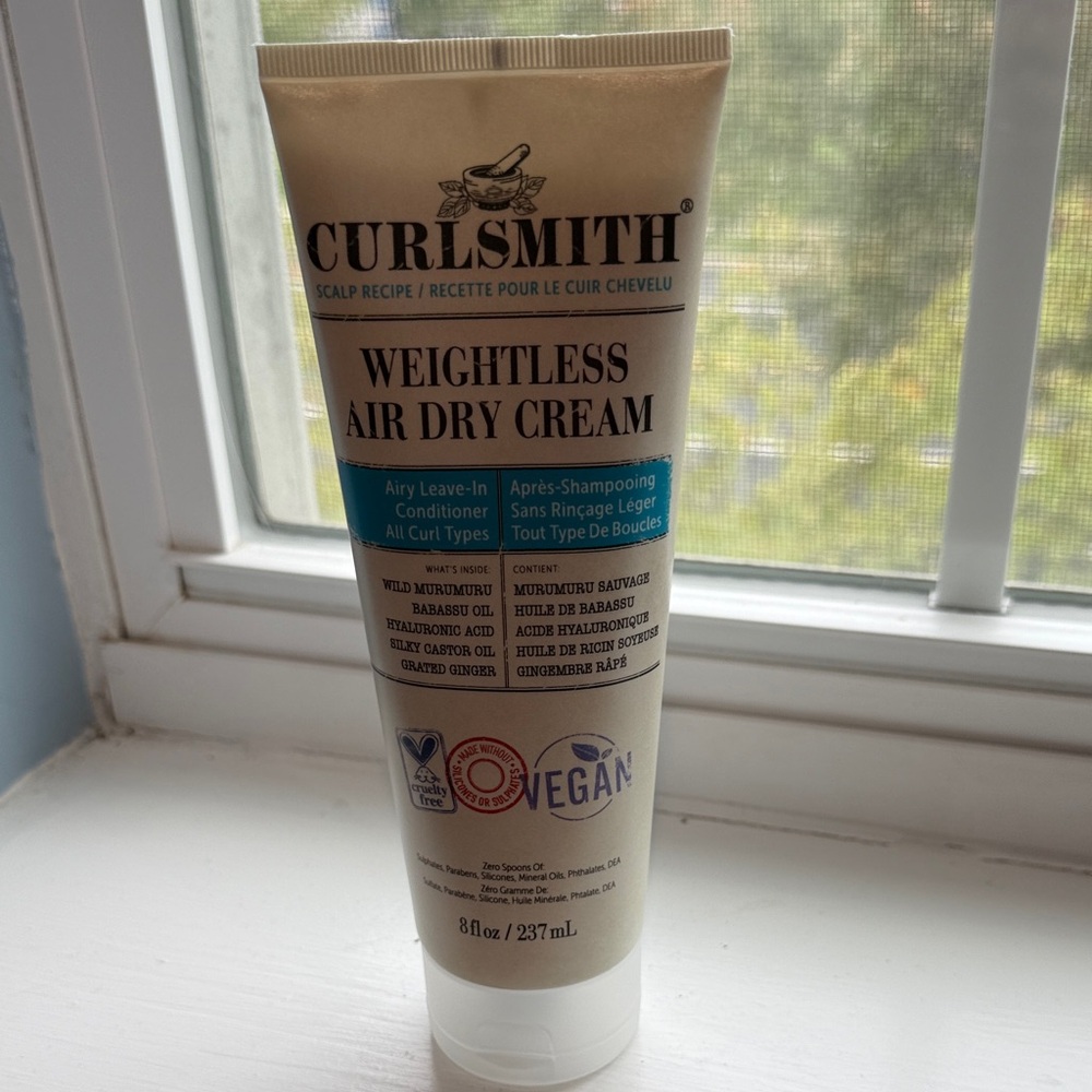 Curlsmith Weightless Air Dry Cream - Vegan Hair Conditioner